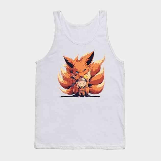 kurama and naruto Tank Top by peterdoraki